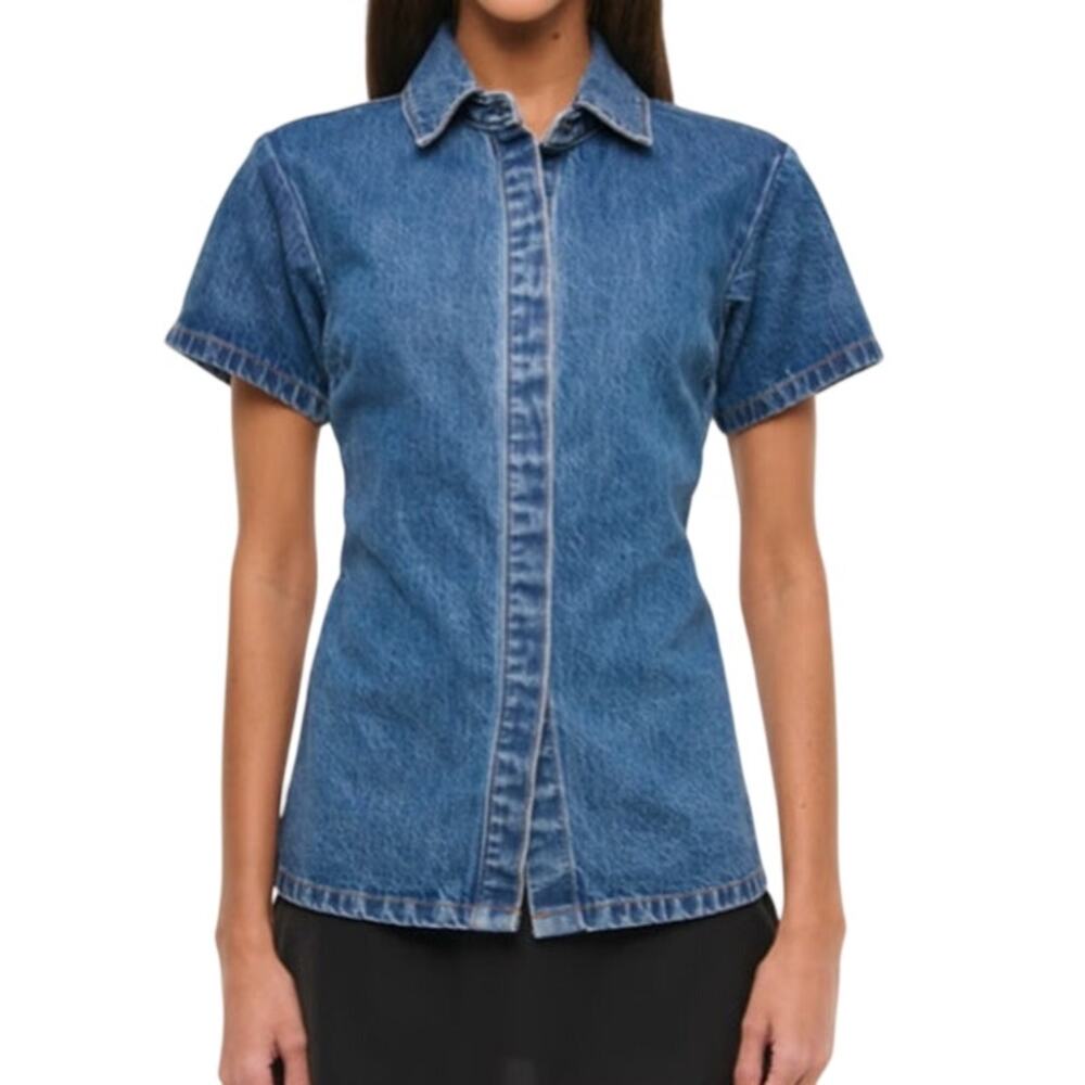 Abercrombie Short Sleeve Denim Shirt XS